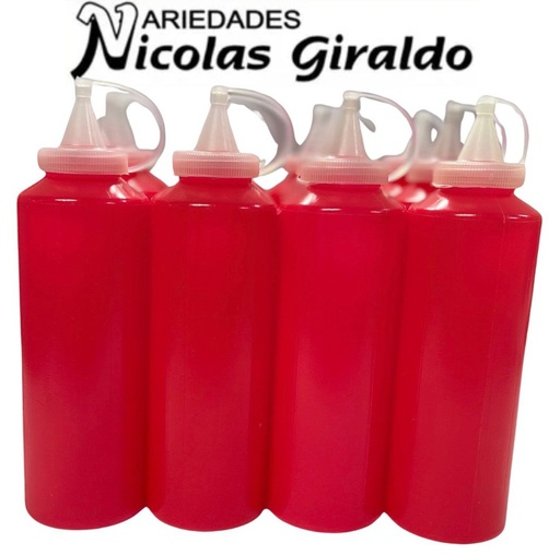 [PP016] Tarro salsero x1 rojo PQT X12 PP016