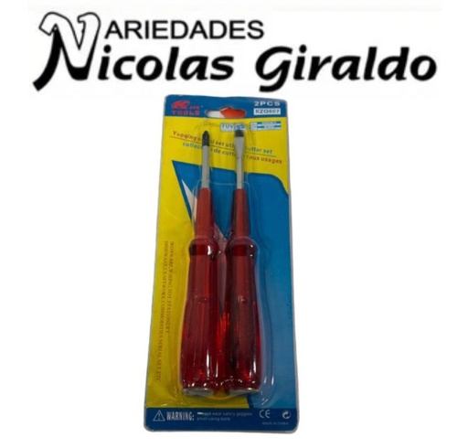 [KZQ607] Destornillador acetato x2 