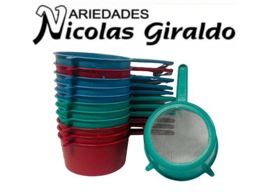 [04-TAZA] Colador taza grande pqt x12