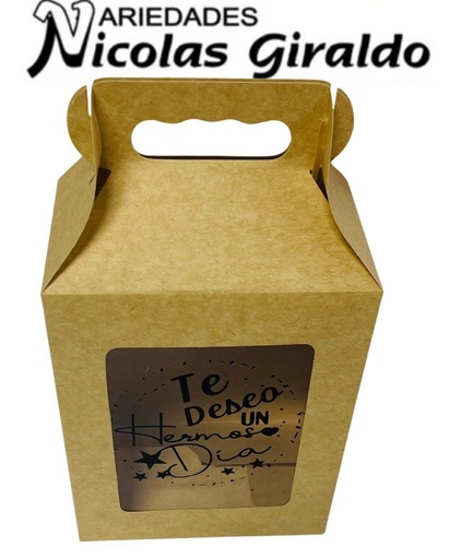 [100786] Caja lonchera cariñito acetato mensaje X6 