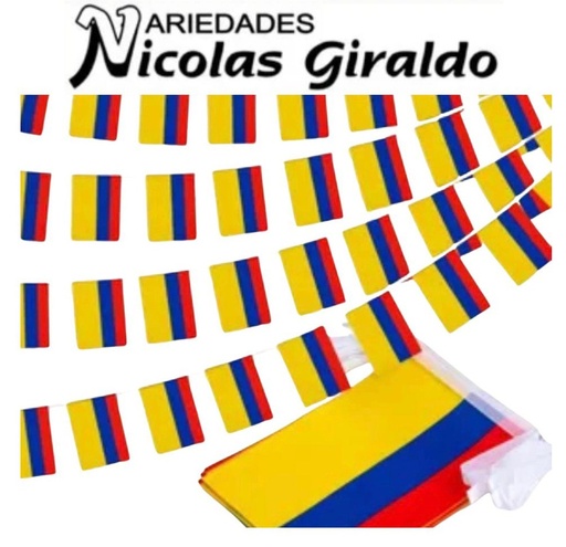 [PTQ1807] Banderin colombia 6 metros x20  PQT X12
