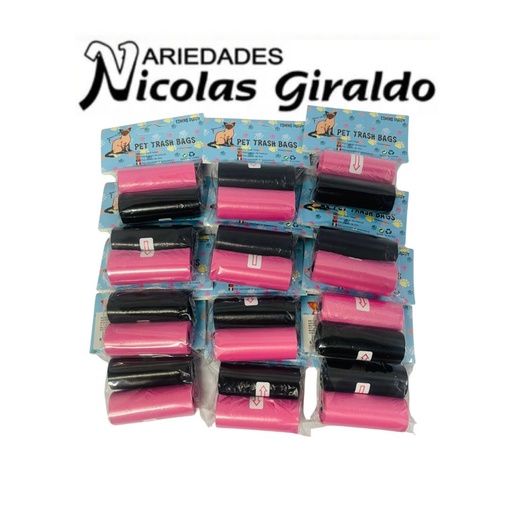 [BYG1305] Bolsa mascota x2 pqt x12