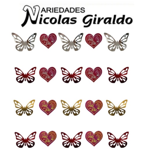 [DM615] Cenefa mariposa feliz dia 