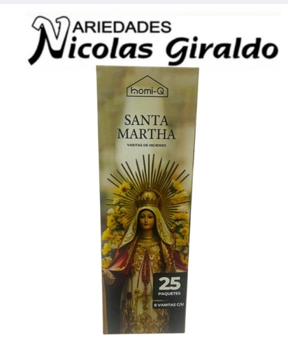 [HQHOMI-Q] Incienso homi-q x25 cajas santa martha HQ296
