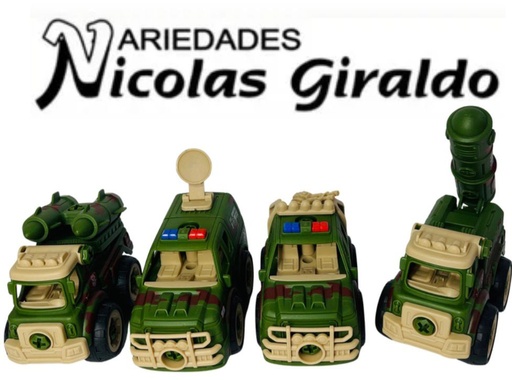 [CA319] Carro militar didactico x4