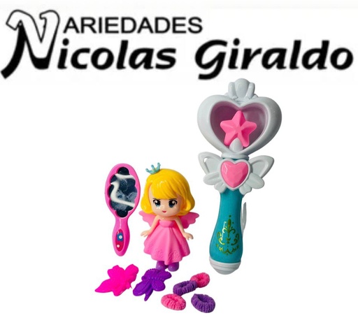 [CA10788] Set belleza niña bolsa  con muñeca
