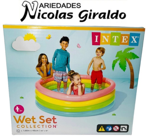 [56441NP] Piscina inflable intex 4 aros1.68 X46M  