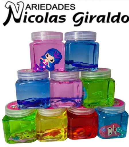 [SE9833] Slime mediano cuadrado con muñeco CJA X12  