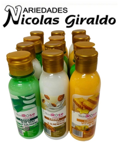 [ROSEX120] Crema corporal skin rose x120 ml PQT X12