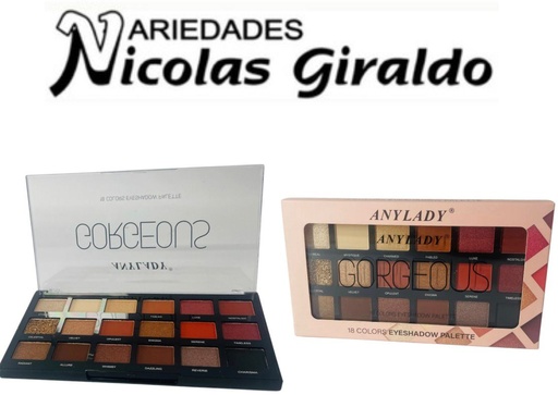 [AN1398] Sombra dama palette 18 tonos (8434)  