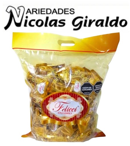 [BK4-1KG] Chocolate felicci bolsa 80 unidades  