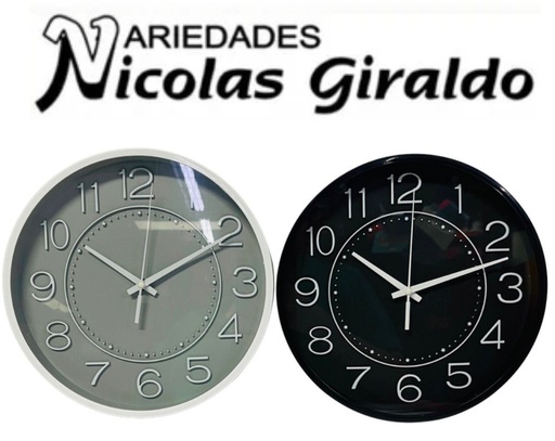 [Y6053T18] Reloj pared redondo pequeño 