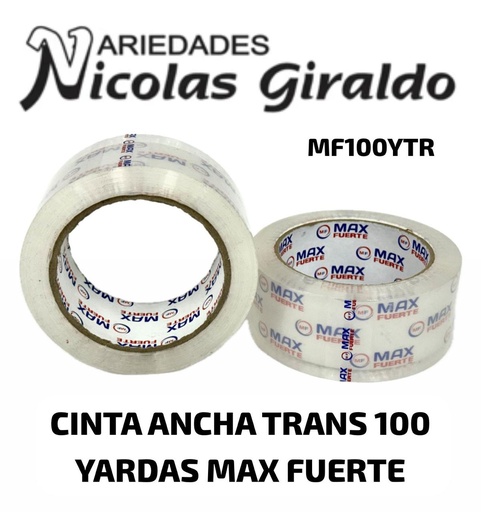 [MF100YTR] Cinta ancha trans 100 yardas max fuete