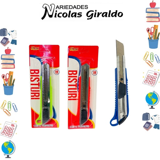 [ET121] Bisturi eterna encartonado semi grande 