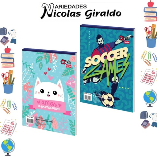 [C30216293] (145489) Block scribe carta rayas (145489)