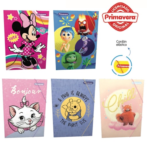 [P241] Carpeta primavera plastica liga niña