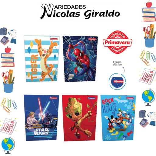 [P247] Carpeta primavera plastica liga niño