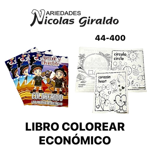 [44-400] Libro colorear economico