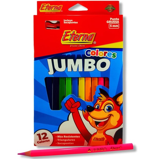 [ET178] Color eterna jumbo fluorescente x12