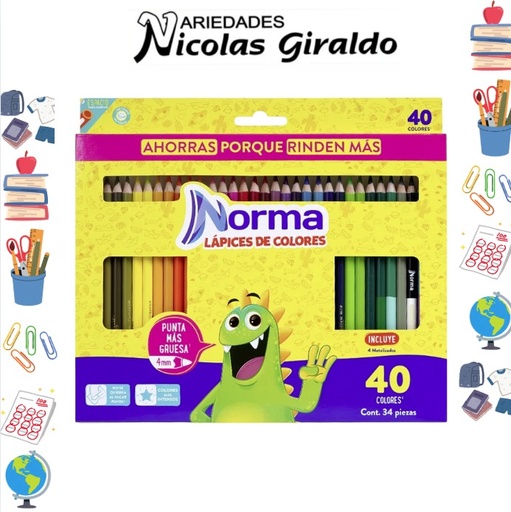 [558861] Color norma unipunta x40