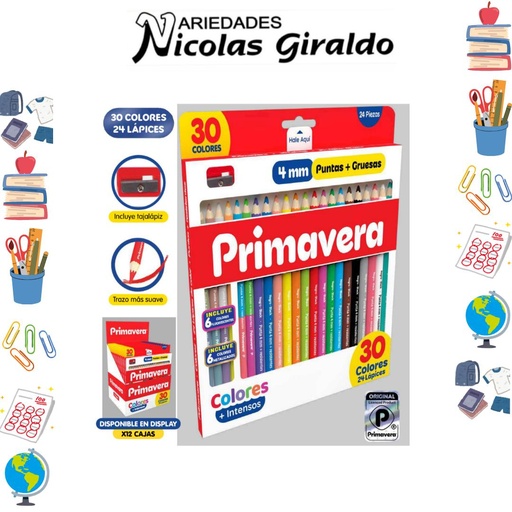 [P3111] Color primavera unipunta x24