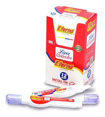 [ET105] Corrector eterna 8 ml blanco caja x12 (UND $750)