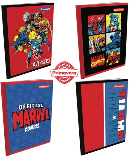 [P3892] Cuaderno cosido prim. 100 H raya marvel