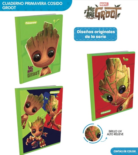 [P3844] Cuaderno cosido prim. 100 H rayas groot