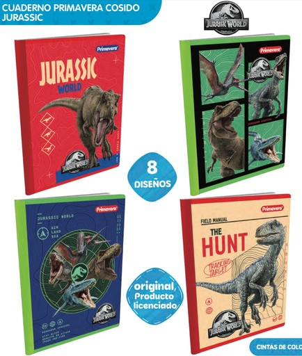 [P3156] Cuad cosido prim. 100 H rayas jurasic