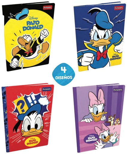 [P3788] Cuad cosido prim. p.dura100 H raya donald