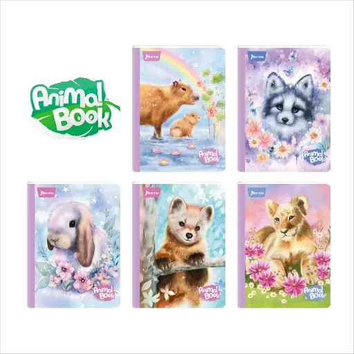 [554050] Cuaderno norma gama media animales 100H raya