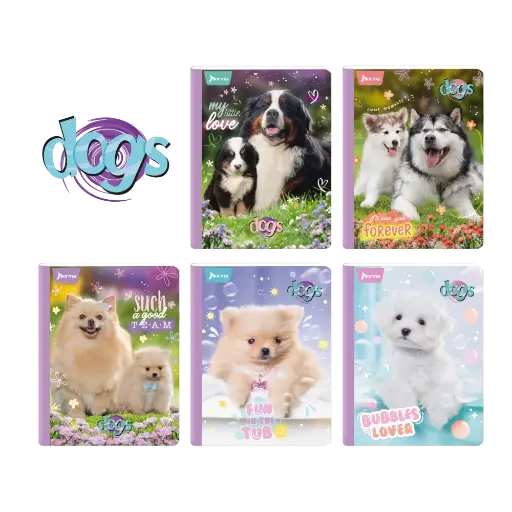 [535600] Cuaderno norma gama media perros 100H raya