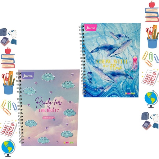 [558918] Cuaderno xpresarte argollado grande dura book femenino cuadro