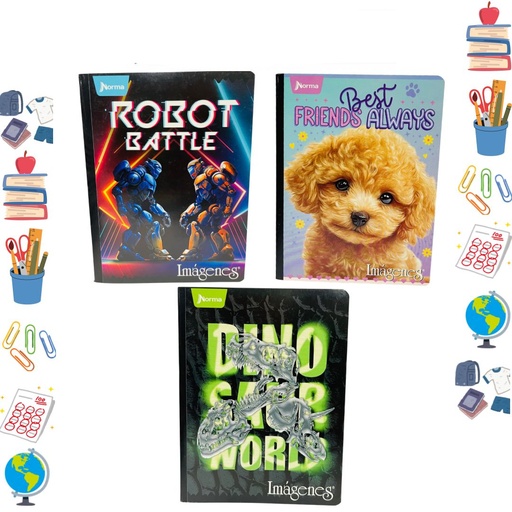 [576079] Cuaderno norma cosido economico 100H doble linea