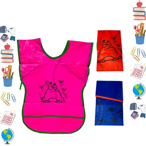 [ME58E] Delantal escolar economico sin manga