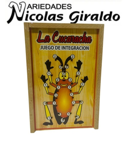 [DM033] Didactico madera la cucaracha DM033
