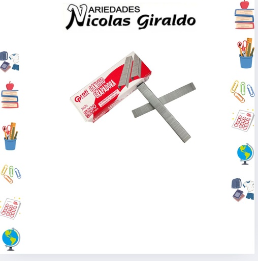 [GR121] Grapa para cosedora x5000 graficolors