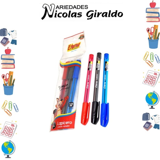 [ET424] Lapicero eterna bolsa x3