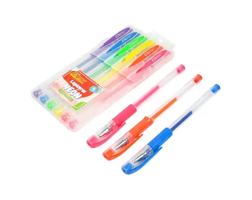 [ET109] Lapicero eterna gel neon x6 