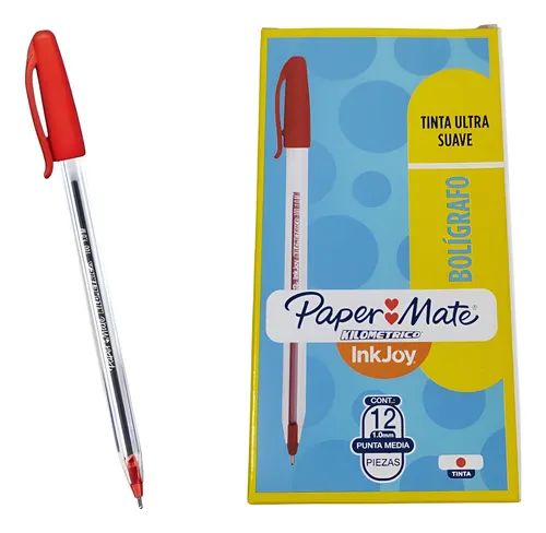 [LA3532] Lapicero kilometrico 100 rojo 1.0 tapa x12