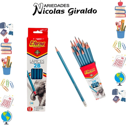 [ET127] Lapiz eterna 2b x12
