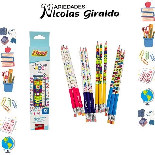 [ET565] Lapiz eterna abc x12