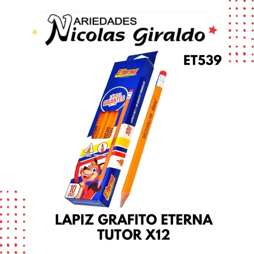 [ET539] Lapiz eterna tutor x12 