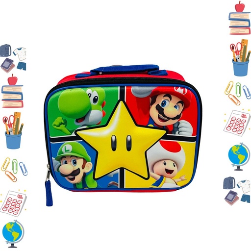 [3584-118-3106] Lonchera prim. mario bros