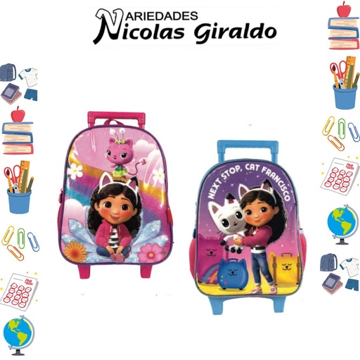 [624-041-2106] Morral prim. grande ruedas gabby