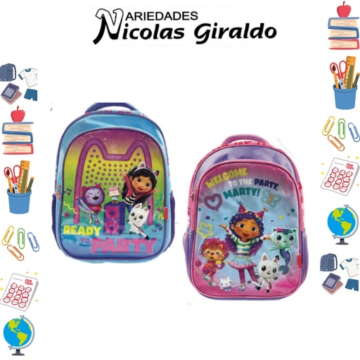 [626-041-2106] Morral primavera personaje grande gabby