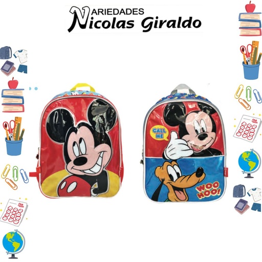 [621-018-1513] Morral primavera personaje pequeño mickey