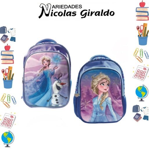[626-018-1582] Morral primavera personajes grande frozen