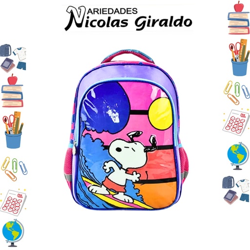 [626-100-1674] Morral primavera personajes grande snoopy