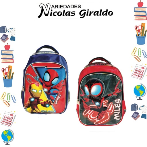 [620-003-1986] Morral primavera personajes grande spidey